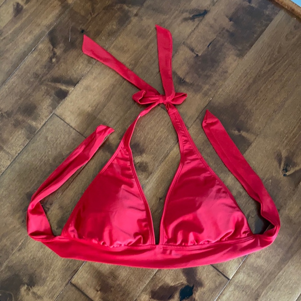 Red Faded Glory Bikini Top, size 8/10